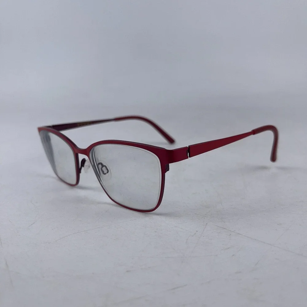 Bevel Claire G‎ 8738 Womens Eyeglasses Frame Red Metal Full Rim Cat Eye 53-16
